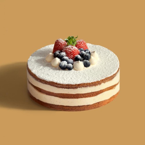 Tort naked malinowy