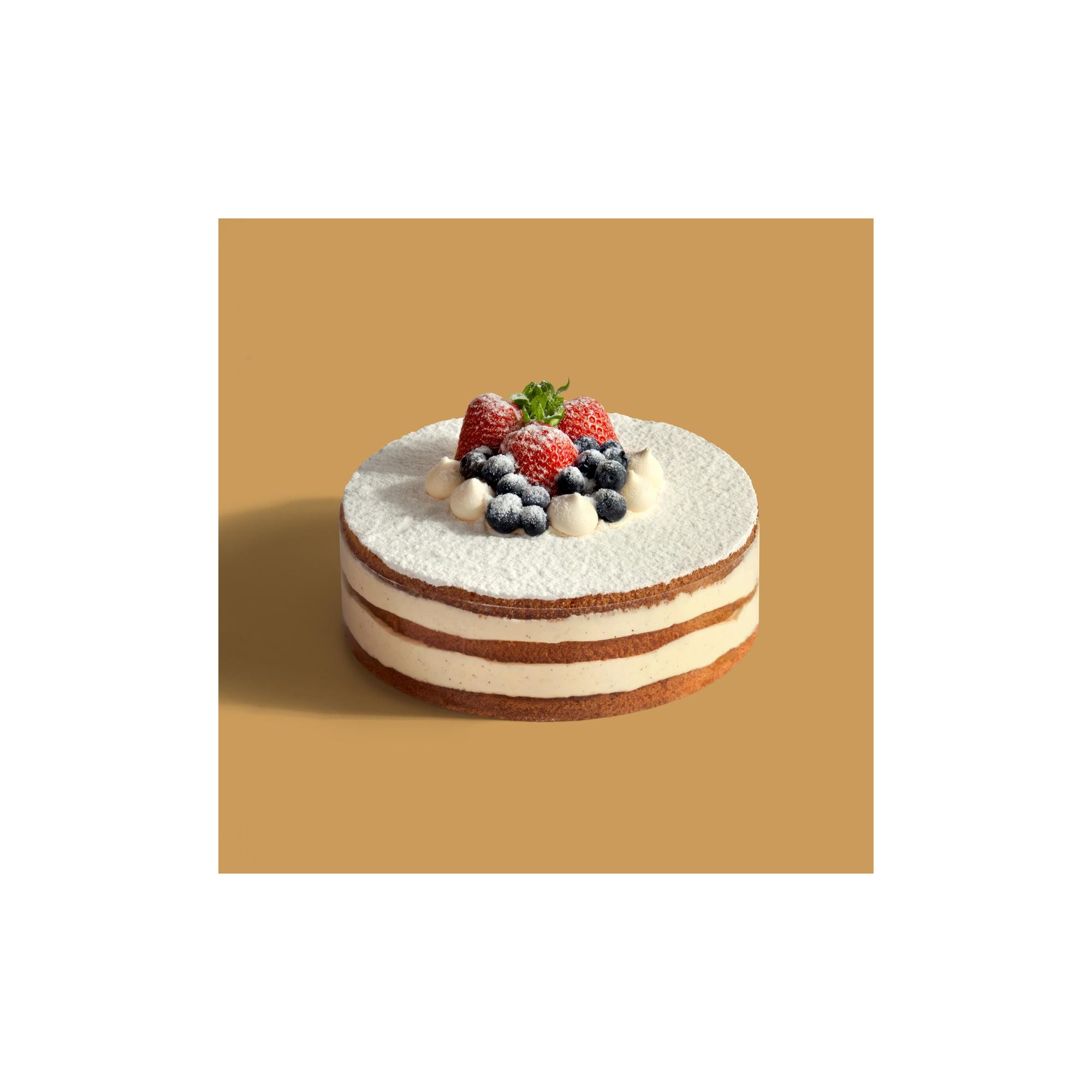 Tort naked malinowy