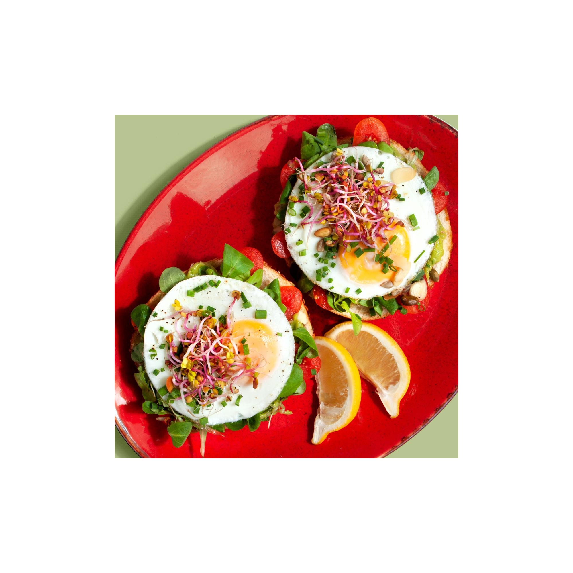 Tost na bajglu z guacamole