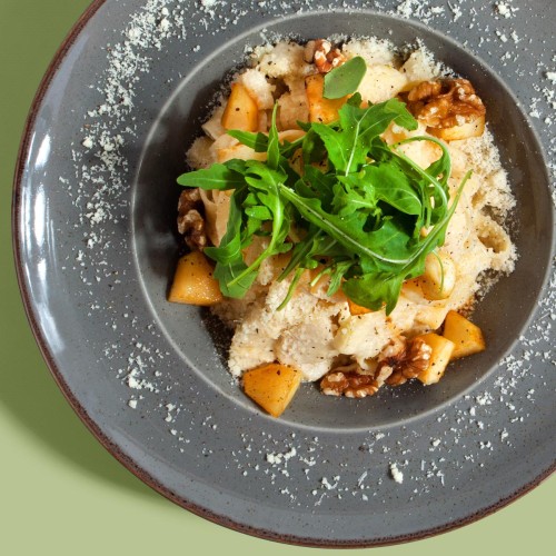 Tagliatelle z gruszką i gorgonzolą
