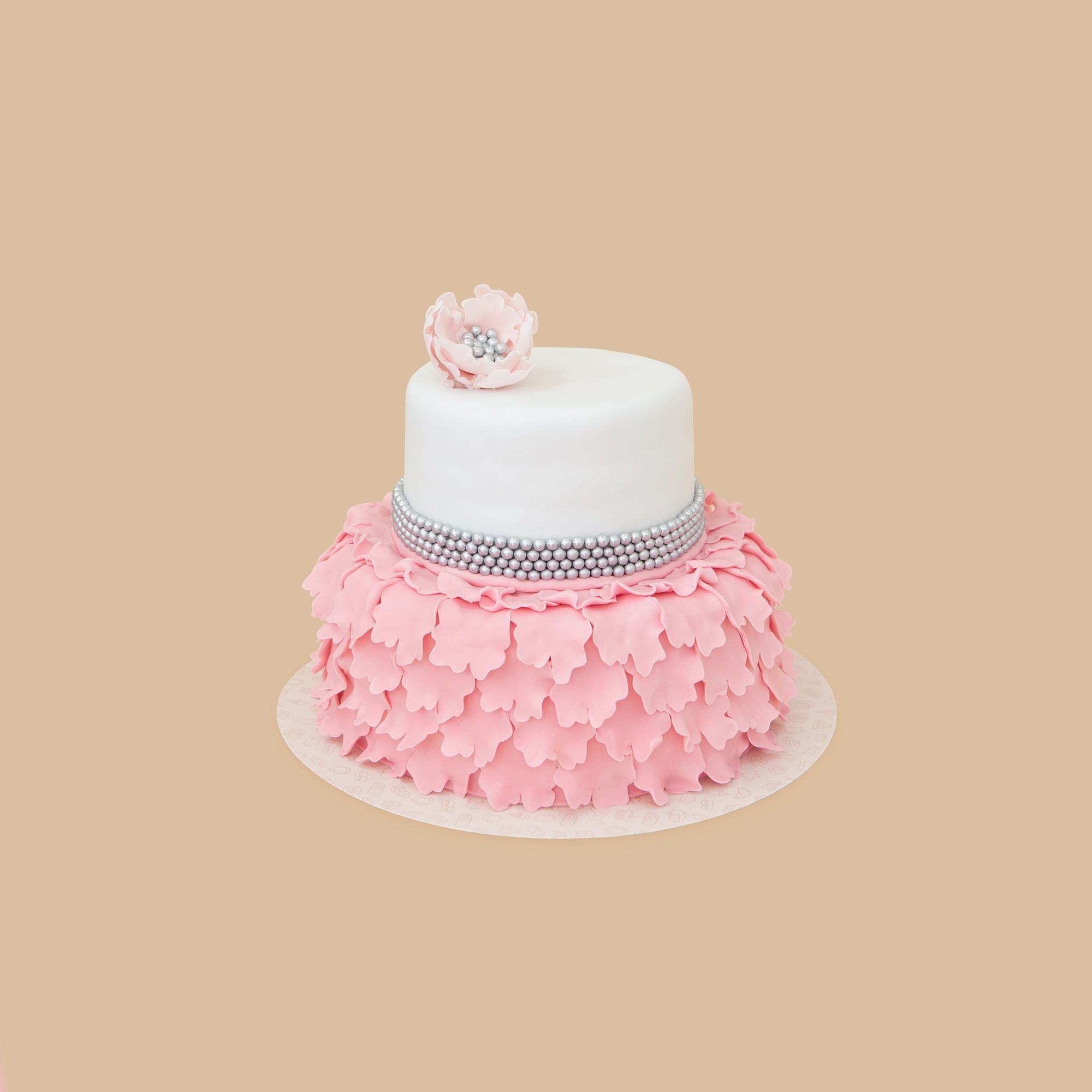 piętrowy z płatkami i perełkami